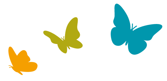 3papillons papillons couleurs crèche